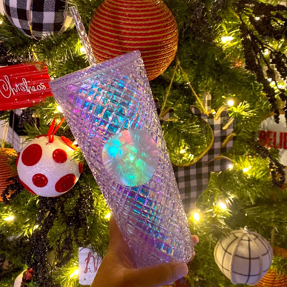 STARBUCKS 2022 HOLIDAY UNICORN JEWELED COLD CUP - 24oz - IRIDESCENT 💎